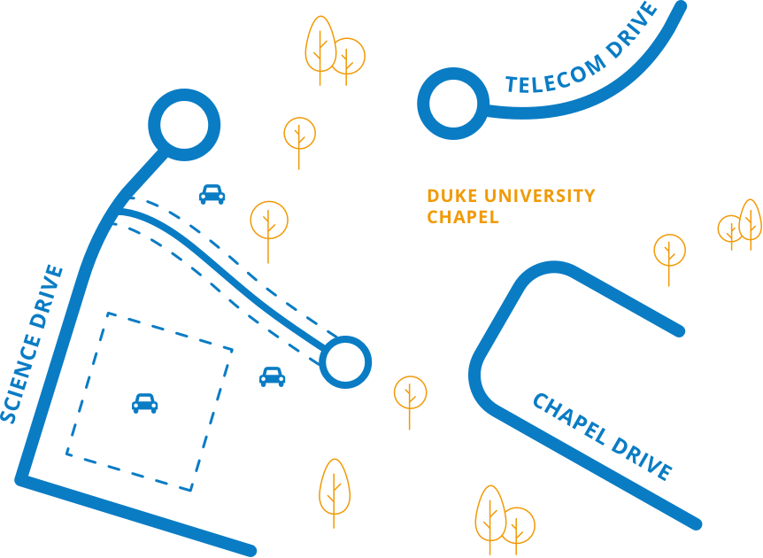 Map to Duke Chapel
